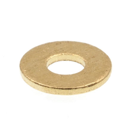 Prime-Line Flat Washer, For Screw Size #4 , Brass Brass Finish, 100 PK 9079552